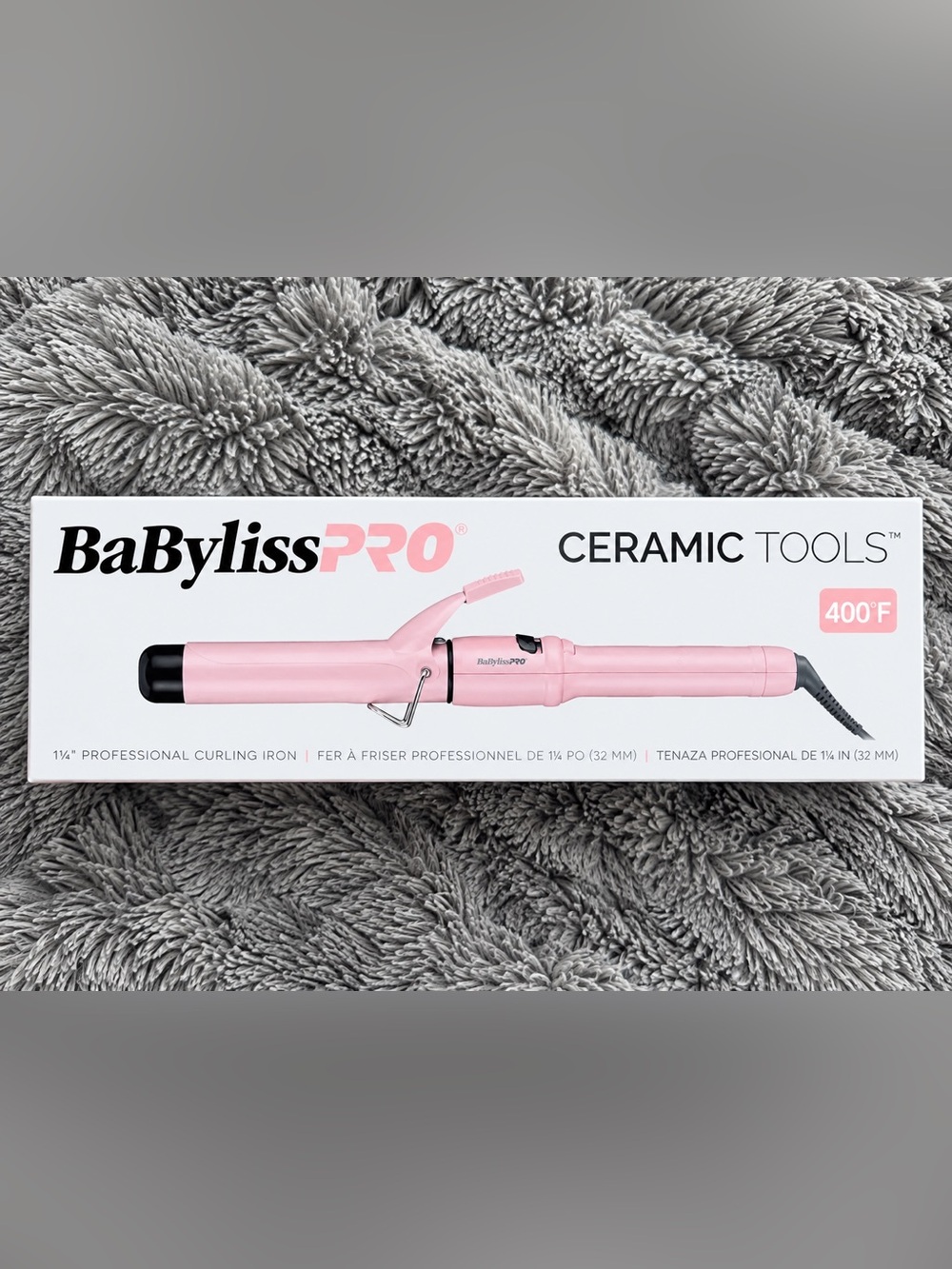 BaByliss Pink Ceramic Curling Iron - 1.25" new in box